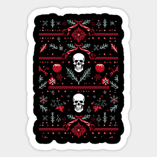 Gothic Ugly Christmas Sweater Sticker